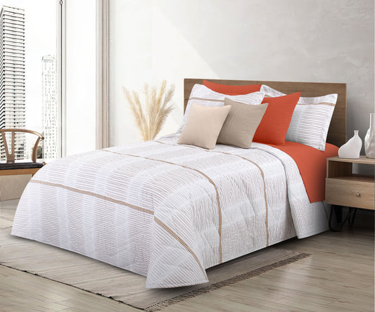 Colcha estampada Elide