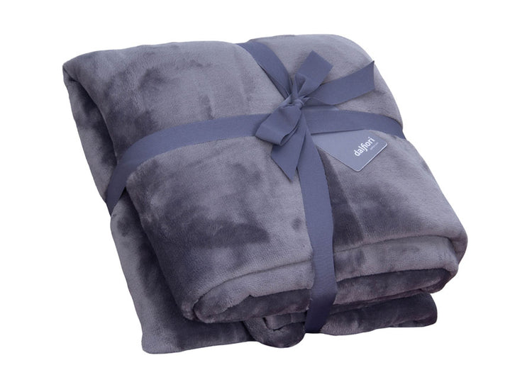 Manta Ulfur Gris Medio | Suavidad y calidez en cada fibra | Felpa Ultrasuave | 130 × 150 cm.