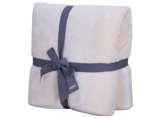 Manta Ulfur Hueso | Suavidad y calidez en cada fibra | Felpa Ultrasuave | 130 × 150 cm.