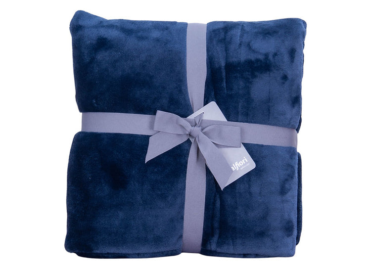 Manta Ulfur Marino| Suavidad y calidez en cada fibra | Felpa Ultrasuave | 130 × 150 cm.