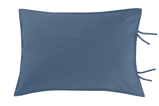 Funda decorativa de microfibra lavada en piedra Sven Azul / Moka