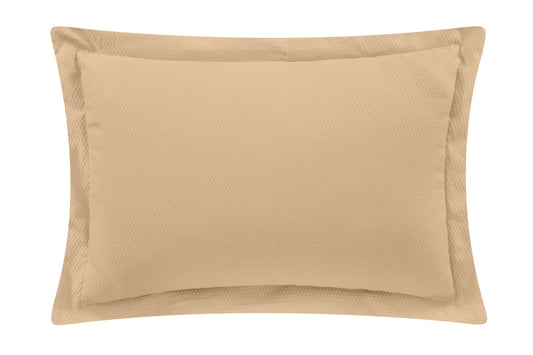 Funda decorativa de Seersucker Woody Latte / Beige