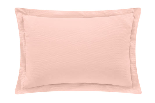 Funda decorativa de Seersucker Woody Rosa / Turquesa