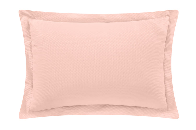 Funda decorativa de Seersucker Woody Rosa / Turquesa