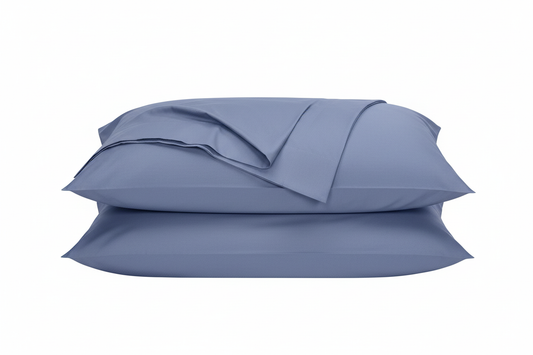 Fundas de almohada Ludy Azul con apertura